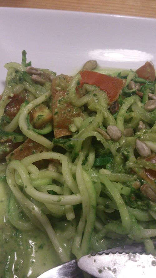 Zucchini pasta at W Gruncie Rzeczy in Warsaw