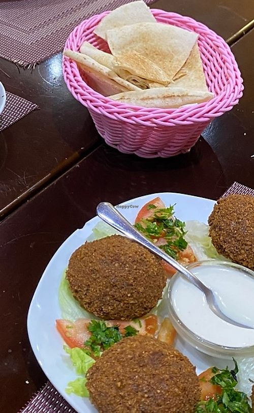 Falafel and Syrian bread😄 at Restaurante Sultan  in Barbera Del Valles