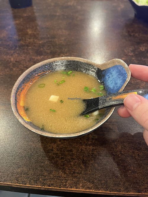 Miso soup   at New Yamato  in Huntington