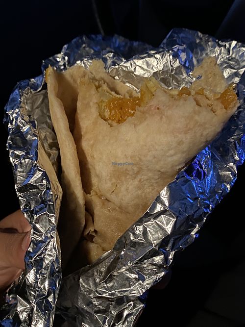 Vegetable roti with pumpkin and potato   at La Gloria in Noord