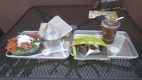 First time at crisp and ate at their outside seating behind in the parking area.  at Crisp in Denville