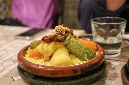 vegetable couscous at Dar Attajalli in Fes