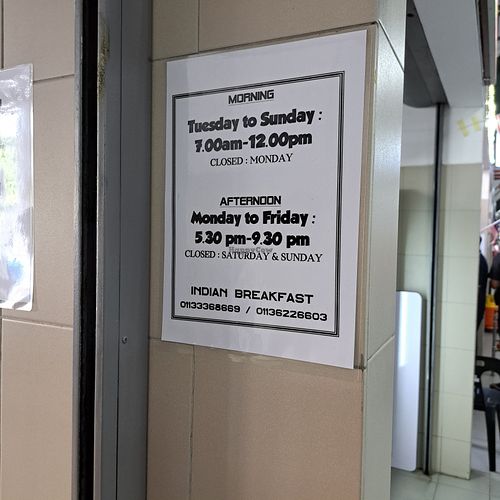  at Indian Breakfast in Penang