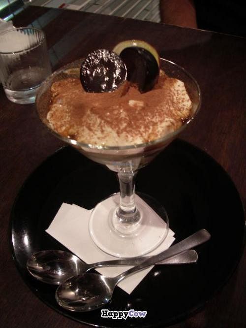 Vegan tiramisu. at Cafe Life Force in Kamakura