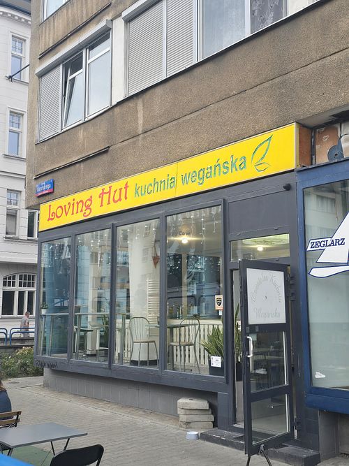 Outside at Loving Hut - Warynskiego in Warsaw