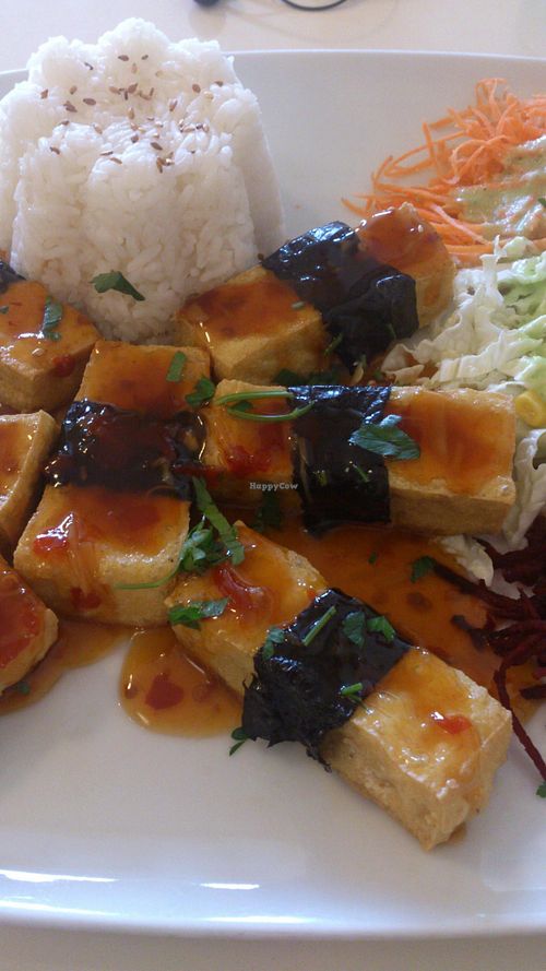 Sunny tofu at Loving Hut - Warynskiego in Warsaw