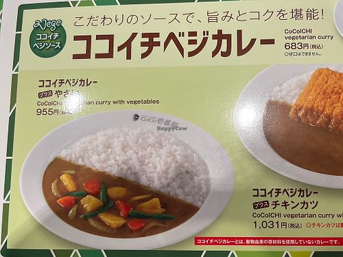 The Vegetarian Curry with Extra Vegetables  at CoCo Ichibanya - Itabashi Ward Office in Tokyo