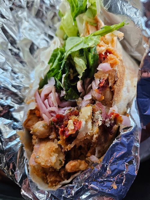 Vegan burrito SERVED 🥶 COLD at Single Speed Coffee Roasters in Flagstaff