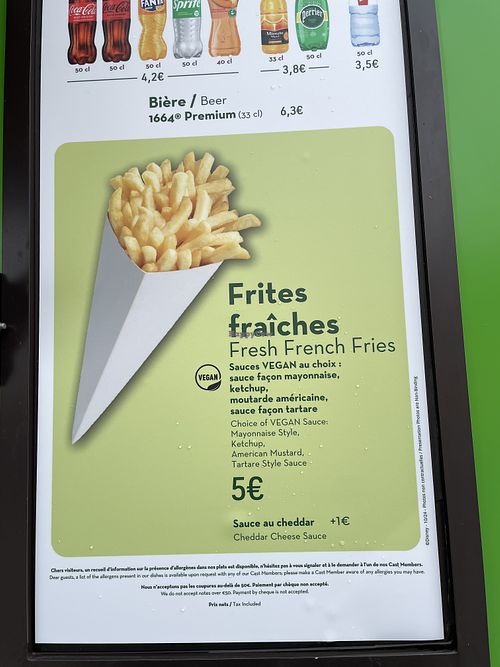 Menu  at Disneyland - Hollywood Catering in Chessy