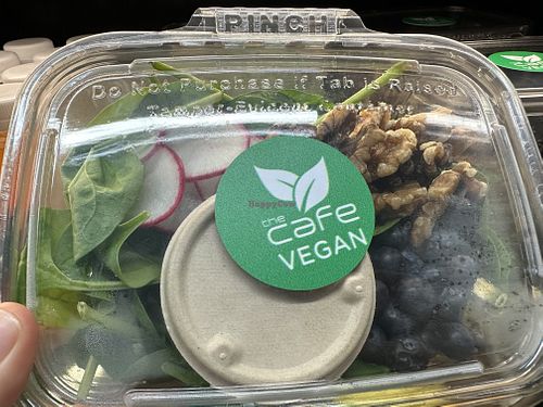 Labeled salad!  at The Cafe in San Juan