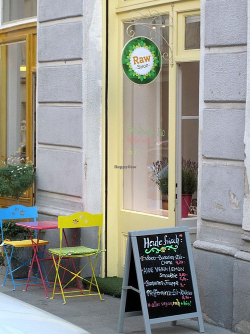 outside at Lovely Food in Vienna