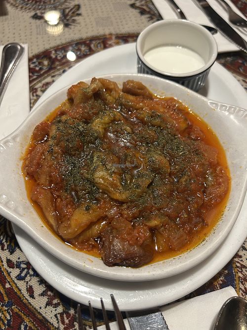 Eggplant appetizer (ask for no yogurt)   at Kolbeh in Orangevale
