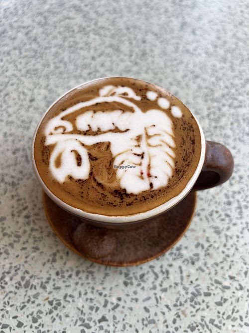 Oat Milk Cappuccino  at Domos in Denpasar