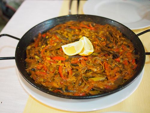 Paella for two. Delicious as well. at The Spice Route in Ronda