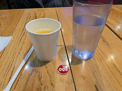 We got free orange juice at KungFu MalaTang   in Allston