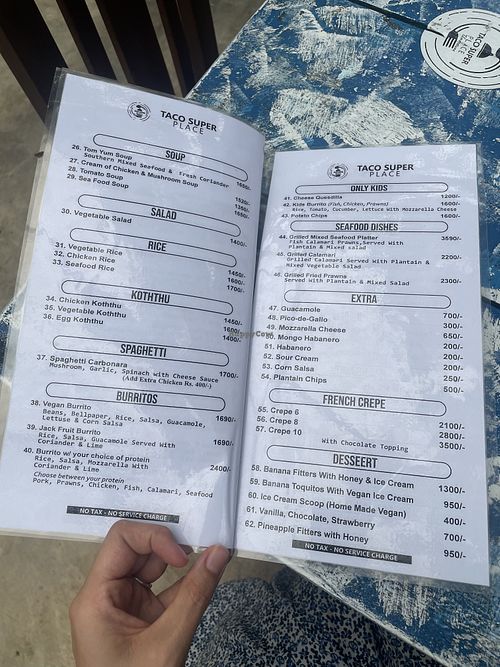   at Taco Super Place in Unawatuna