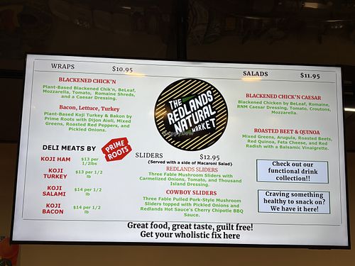   at Redlands Natural Market in Redlands