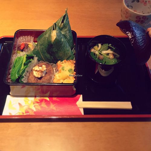 lovely bento  at Kanro Shichifukujin in Tokyo