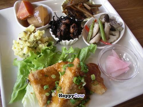 Lunch set 1050yen at Natural Crew in Tokyo