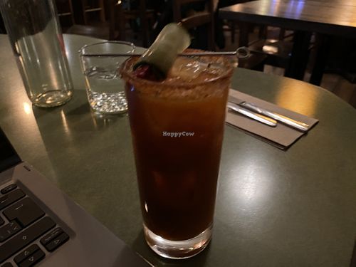 Vegan Caesar.   ( too sweet ) at The Coup in Calgary