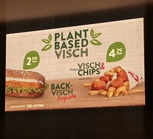 Plant Based Offer board at Nordsee - Berlin Gesundbrunnen-Center in Berlin