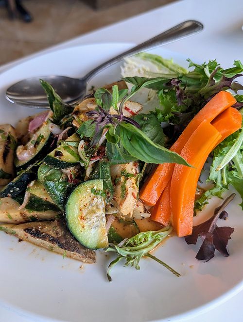 Mushroom Larb at Satdha Plant Based Thai Kitchen in Santa Monica