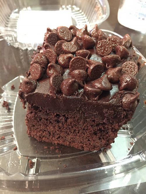 chocolate cake, so good!! at LAX - Real Food Daily - T4 in Los Angeles