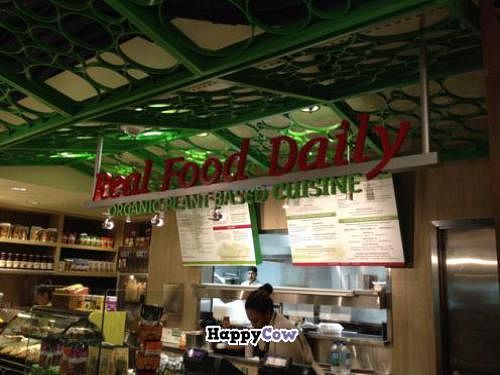 the only good thing about flying American. RFD is here! Finally at LAX - Real Food Daily - T4 in Los Angeles