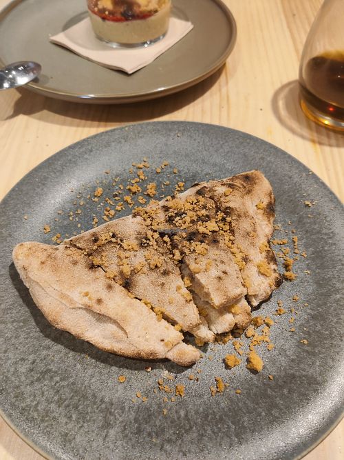 Chocolate calzone at Domo in Barcelona