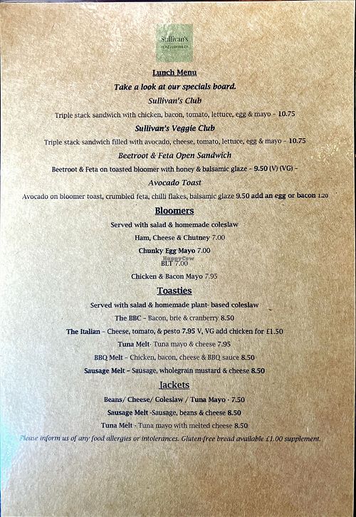   at Sullivan's Tea & Coffee Co in Swansea