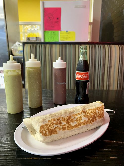 Vegan burrito   at Crazy Burrito in Hudson