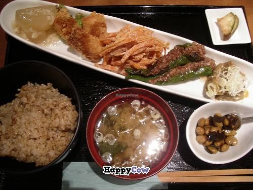 Lunch set at Sumi-Bio in Tokyo