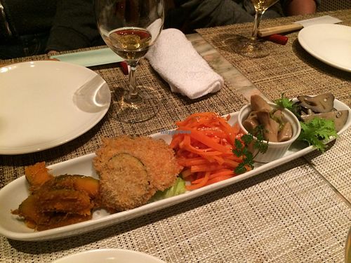 Tempura and pickles platter at Sumi-Bio in Tokyo