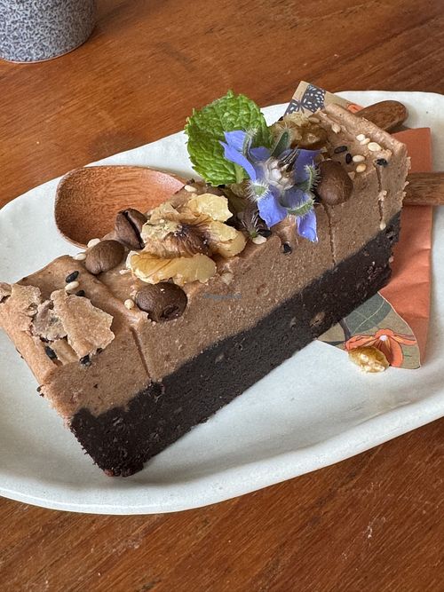 Brownie with walnuts   at Café St.Clair in Alvesta