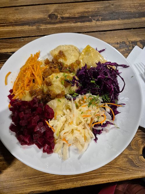 pieroggi with salads at BAB‘ MARIA  in Bremen