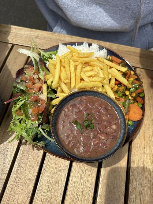 Delicious vegan platter   at Prosa Cafe in South Melbourne