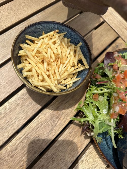 And fries   at Prosa Cafe in South Melbourne