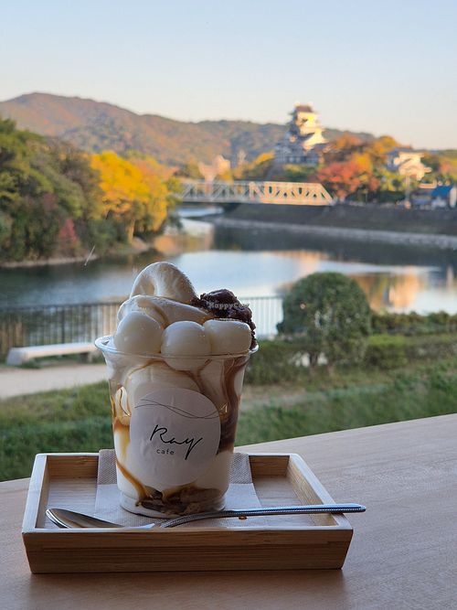 Soy soft serve icecream! at Ray Classic - チャペルレイクラシック in Okayama