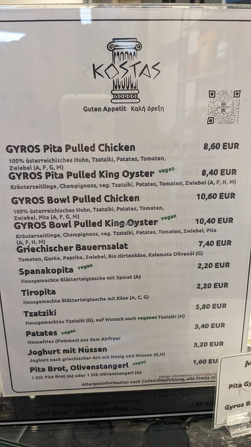  at Kostas Griechische Spezialitäten in Vienna