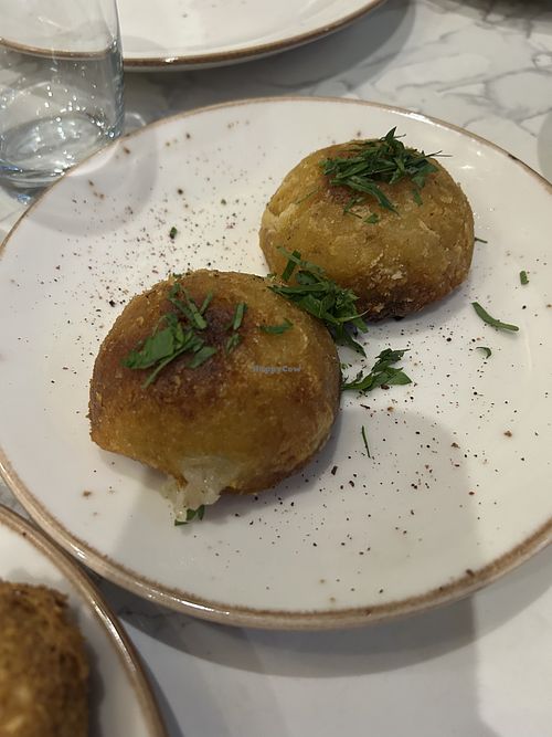 These were spectacular - crunchy on the outside, soft mashed potato and gorgeous filling on the inside   at Yara  in Warrington