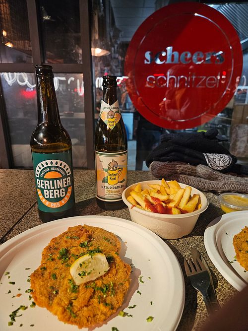 Delicious! at Scheers Schnitzel in Berlin