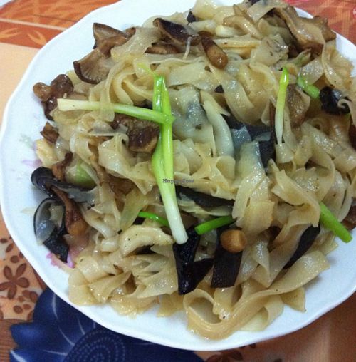 Mushroom and noodle stir-fry. So delicious! at Yen Ninh in Dien Bien Phu