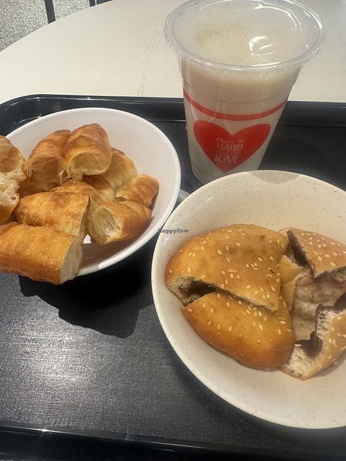 Soy bean drink + vegan snacks   at I Love Yoo! - Suria KLCC  in Kuala Lumpur