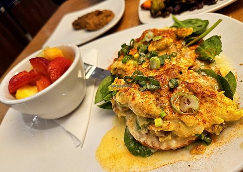 Just Eggs Benedict at Silver Diner in Fredericksburg