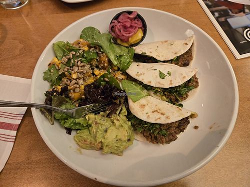 Meatless Taco bowl w/ squash salad at Silver Diner in Fredericksburg