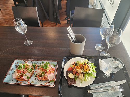 A Vegan taco was the daily Vegan dish this lunch, it was great. at Antell Acqua in Helsinki