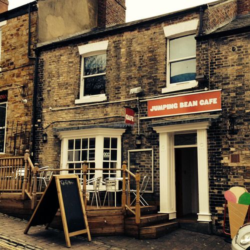 outside  at Jumping Bean in Durham