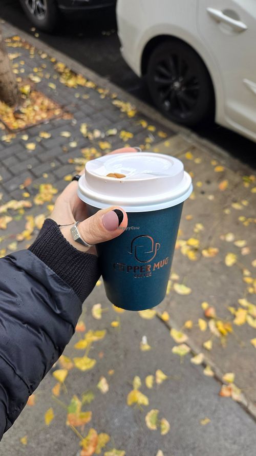 Cute cup at Copper Mug Coffee  in Brooklyn