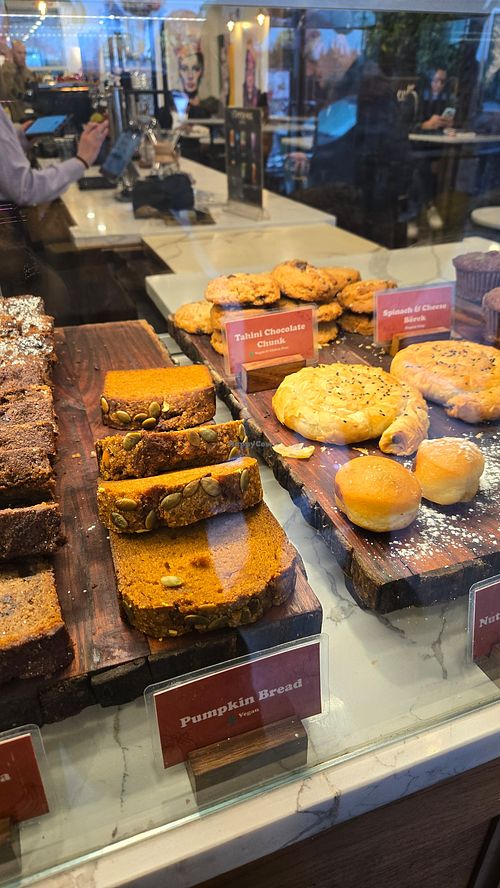 Vegan cake and cookies at Copper Mug Coffee  in Brooklyn
