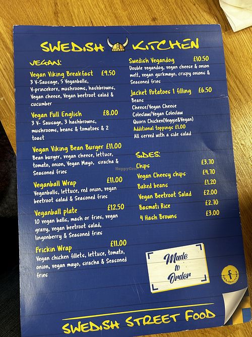 Great Choice of Vegan Options… the Beetroot salad is delicious!   at Swedish Kitchen in Rushden